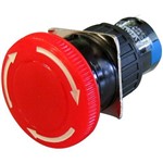 Chave Metaltex P16-er-r1 Emergencia C/trava -16mm - Vermelho 1na+1nf