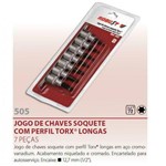 Chave Soquete Torx Jogo Encaixe 1/2 Longa 07pc [ 060 358 ]