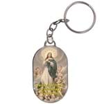 Chaveiro Chapinha - Nossa Senhora da Imaculada Conceição - Mod. 1 | SJO Artigos Religiosos