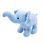 Chaveiro Elefante Azul 18cm - Pelúcia