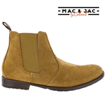 Chelsea Boots Mac & Jac By Coloral Couro Camurça Mostarda