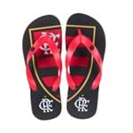 Chinelo Flamengo Escudeto Preto/Vermelho 34