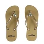 Chinelo Zariff Shoes Estampa Dourado