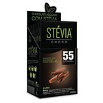 Chocolate Adoçado com Stévia 55 Cacau Stéviachoco