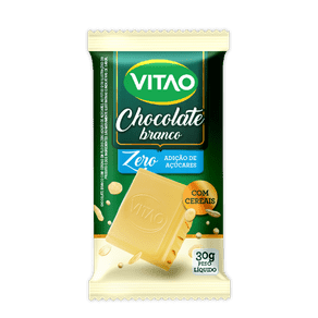 Chocolate Branco com Cereais - Zero Adição de Açúcares 30g