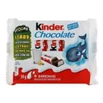 Chocolate Kinder ao Leite com Recheio ao Leite 50g com 4 Barrinhas