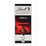 Chocolate Lindt Excellence Dark Chilli 100 G (Meio Amargo com Pimenta)