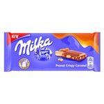 Chocolate Milka Peanut Crispy Caramel - Amendoim com Caramelo (90g)