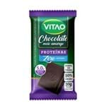 Chocolate Proteico Meio Amargo Zero Açúcares com Proteína Animal 30g