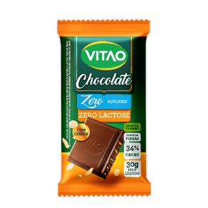Chocolate Zero Lactose com Cereais 30g