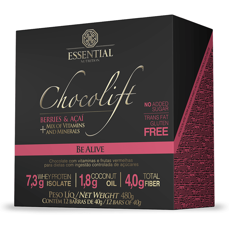 Chocolift Be Alive (12unid-40g) Essential Nutrition