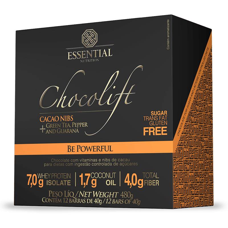 Chocolift Be Powerfull (12unid-40g) Essential Nutrition