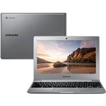 Chromebook Samsung 2 Intel Dual Core Memória 2GB HD 16GB Tela LED HD 11,6" Chrome OS Prata