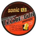 Chumbinho Technogun Sonic Penetração 5,5mm 125un