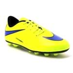 Chuteira Nike Hypervenom Phade FG Amarelo/Roxo Infantil 32
