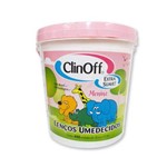 Clin Off Lenços Umedecidos Infantil Balde Rosa C/400