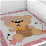 Cobertor Baby Soft para Berço Mel - 100% Poliéster - Inter Home - Rozac