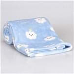 Cobertor Bebê Microfibra 90x100cm Yoyo Baby Nuvens Azul Nuvens Azul
