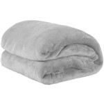 Cobertor Casal Manta de Microfilha 01 Peça (toque Aveludado) - Gelo