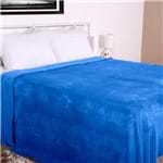Cobertor Casal Microfibra Home Design Corttex Azul Adriatico Azul Adriatico