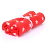 Cobertor de Soft Premium com Viez de Malha - Estrela Vermelha