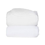 Cobertor Donna Bebê 110x90 Cm Branco Microfibra Plush com Sherpa