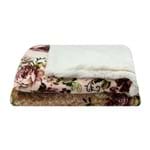 Cobertor Dupla Face Sultan Flores - 2,00 X 2,30m 100% Poliéster - Realce Premium