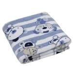Cobertor Infantil Camesa -Flannel Bichinhos Azul