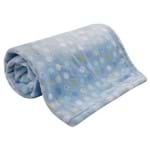 Cobertor Infantil Camesa -Flannel Bolinhas Azul