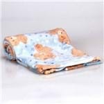 Cobertor Infantil Camesa -Flannel Urso Estrelas Azul