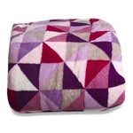 Cobertor King Geometrico Estica Etna 240x260 Cm Pink