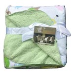 Cobertor/manta - Verde Zoo Bebê Infantil Antialérgica
