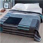 Cobertor Microfibra Home Design Cinta - Cinza