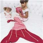 Cobertor Pink+ Cauda de Boneca 3 a 8 Anos