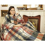 Cobertor Tv com Mangas 1.60x1.30m - Xadrez