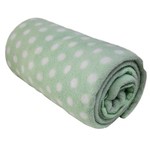 Cobertor Verde Estampa Poa 90x110cm Baby Camesa
