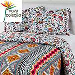 Cobreleito King México com 2 Porta Travesseiros - Casa & Conforto Trópicos