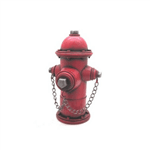 Cofre de Metal Hidrante Vermelho 25cm Vintage Avalon