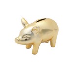 Cofre Shiny Pig 13,4 Cm Dourado