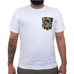 Cogumelos Tropicais - Camiseta Clássica com Bolso Masculina