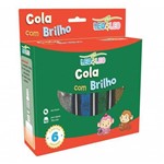 Cola com Brilho 6 Unidades Coloridas - Leo & Leo