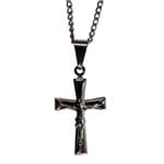 Colar com Crucifixo de Inox - 30 Cm | SJO Artigos Religiosos