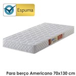 Colchão Ecoline Espuma para Berço Altura 12cm Branco D18 Verso Ecoflex
