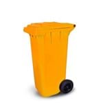 Coletor de Lixo 120L Laranja C120LJ - Bralimpia