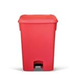 Coletor de Lixo com Pedal Vermelho 30 Litros Bralimpia