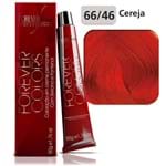 Coloração Forever Colors - Vermelho Especial 66-46 Louro Escuro Vermelho Cobre Cereja