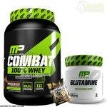 Combat 100% Whey 907g + Glutamina 300g Muscle Pharm