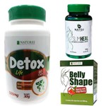 Combo Detox com Spirulina, Slim Heal e Belly Shape