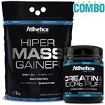 Combo Hiper Mass Gainer (3 Kg) + Creatina Pro Series 100% Pure (300g) - Atlhetica Nutrition