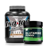 Combo: Iso 100 Whey Protein 1362g - Dymatize + Glutamina Powder - 600g - Optimum Nutrition